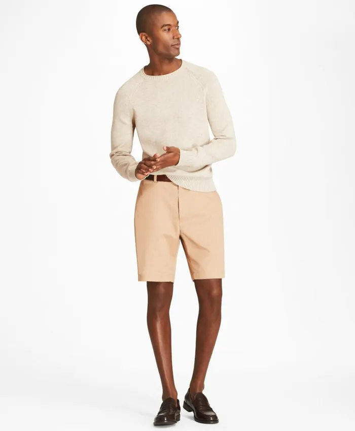Brooks Brothers Shorts and Swimwear Flat Front Stretch Advantage Chino Shorts Dark Khaki 8211 Men Brooks Brothers Shorts and Swimwear Flat Front Stretch Advantage Chino Shorts Dark Khaki 8211 Men