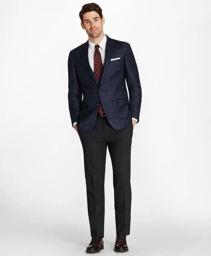 Brooks Brothers Sport Coats and Vests Regent Fit Blue Plaid With Deco Sport Coat Blue 8211 Men Brooks Brothers Sport Coats and Vests Regent Fit Blue Plaid With Deco Sport Coat Blue 8211 Men