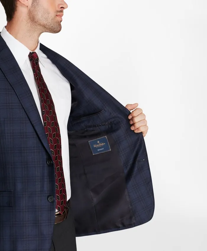 Brooks Brothers Sport Coats and Vests Regent Fit Blue Plaid With Deco Sport Coat Blue 8211 Men Brooks Brothers Sport Coats and Vests Regent Fit Blue Plaid With Deco Sport Coat Blue 8211 Men
