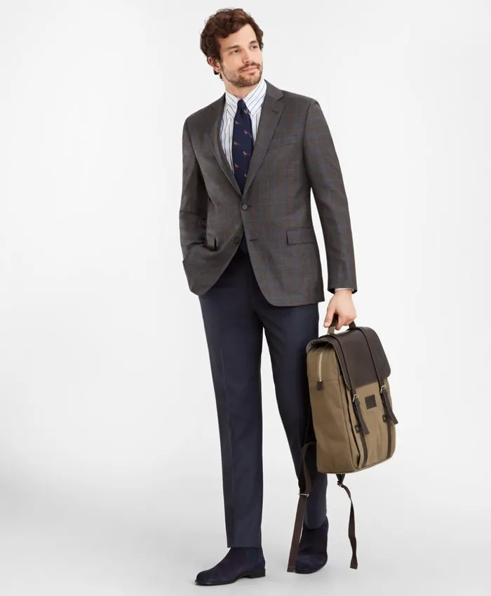 Brooks Brothers Sport Coats and Vests Regent Fit MultiPlaid Sport Coat Dark Grey 8211 Men Brooks Brothers Sport Coats and Vests Regent Fit MultiPlaid Sport Coat Dark Grey 8211 Men