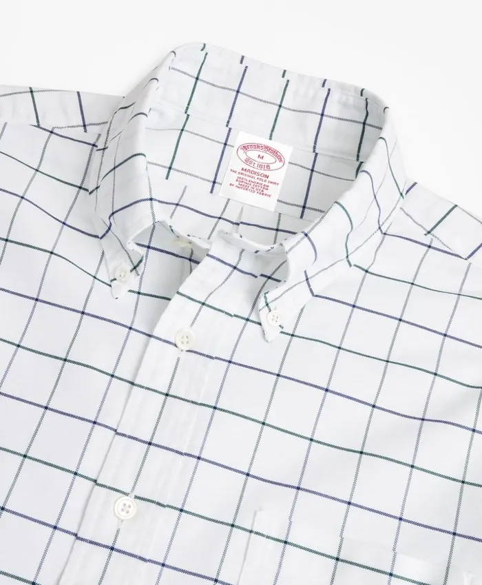 Brooks Brothers Sport Shirts Madison Fit Oxford Windowpane Sport Shirt White 8211 Men Brooks Brothers Sport Shirts Madison Fit Oxford Windowpane Sport Shirt White 8211 Men