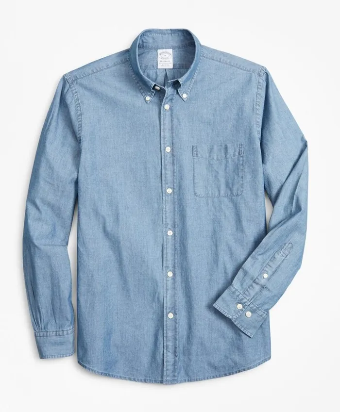 Brooks Brothers Sport Shirts Regent Fitted Sport Shirt Indigo Chambray Blue 8211 Men Brooks Brothers Sport Shirts Regent Fitted Sport Shirt Indigo Chambray Blue 8211 Men