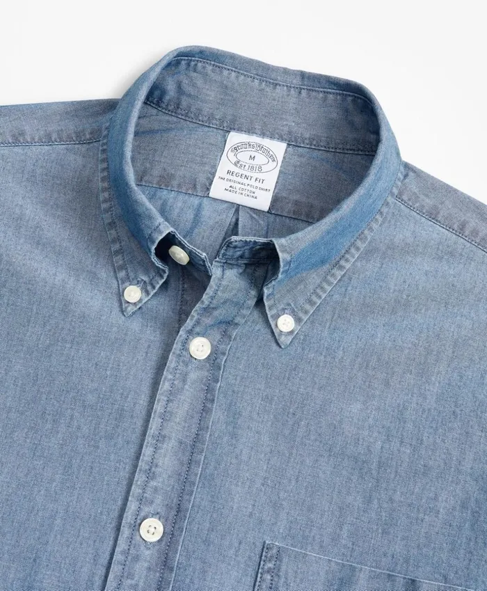 Brooks Brothers Sport Shirts Regent Fitted Sport Shirt Indigo Chambray Blue 8211 Men Brooks Brothers Sport Shirts Regent Fitted Sport Shirt Indigo Chambray Blue 8211 Men