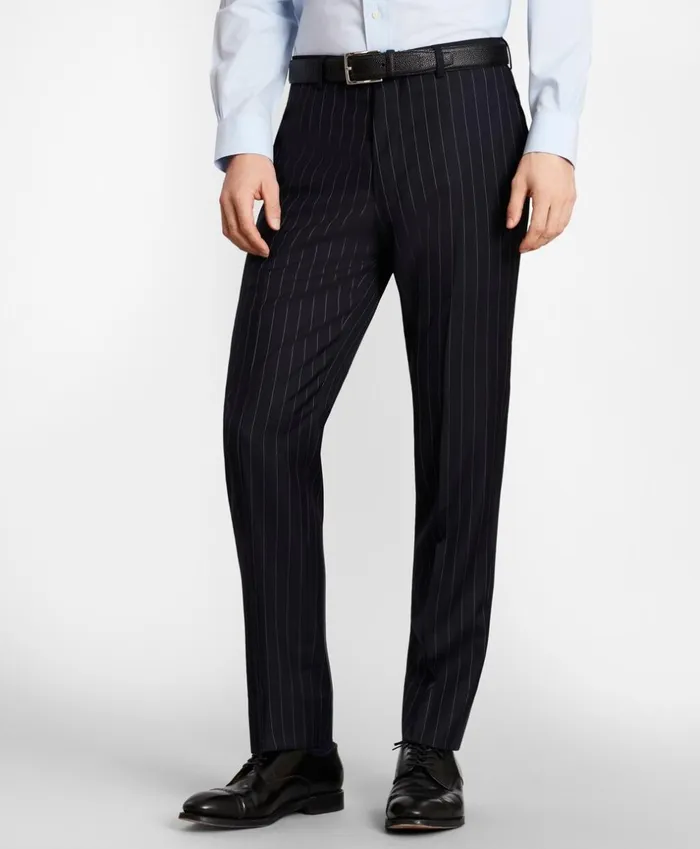 Brooks Brothers Suits BrooksGate MilanoFit BeadStripe Wool Twill Suit Pants Navy 8211 Men Brooks Brothers Suits BrooksGate MilanoFit BeadStripe Wool Twill Suit Pants Navy 8211 Men