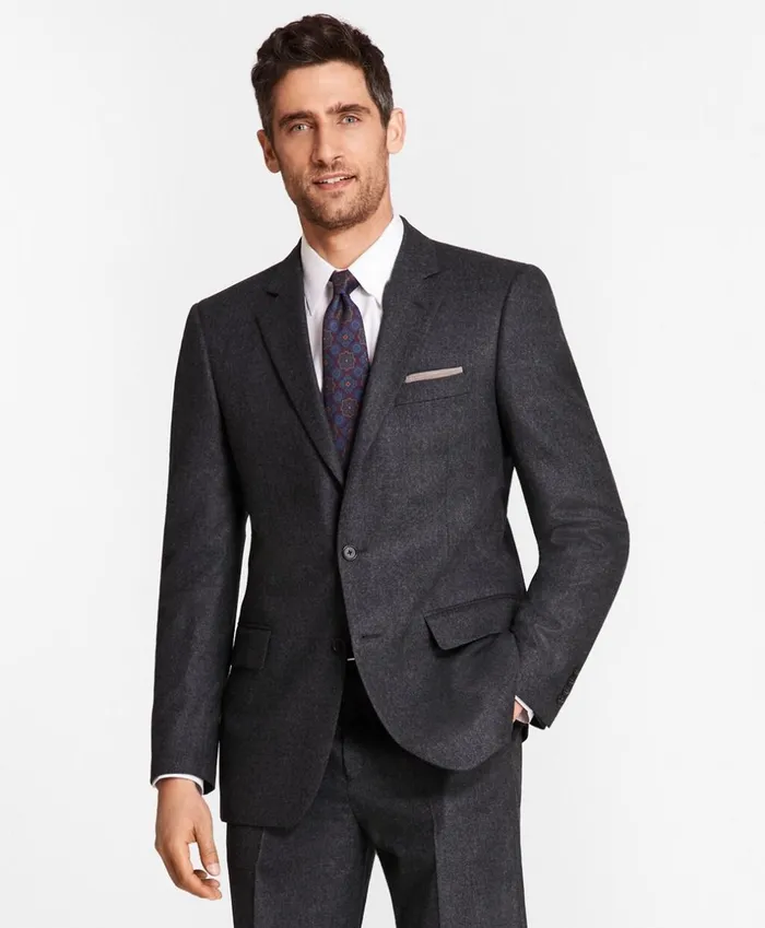 Brooks Brothers Suits Madison Fit Stretch Flannel 1818 Suit Charcoal 8211 Men Brooks Brothers Suits Madison Fit Stretch Flannel 1818 Suit Charcoal 8211 Men