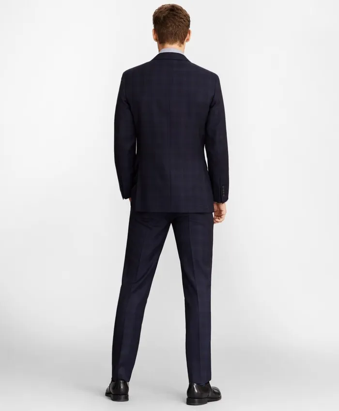 Brooks Brothers Suits Milano Fit Plaid 1818 Suit Navy 8211 Men Brooks Brothers Suits Milano Fit Plaid 1818 Suit Navy 8211 Men