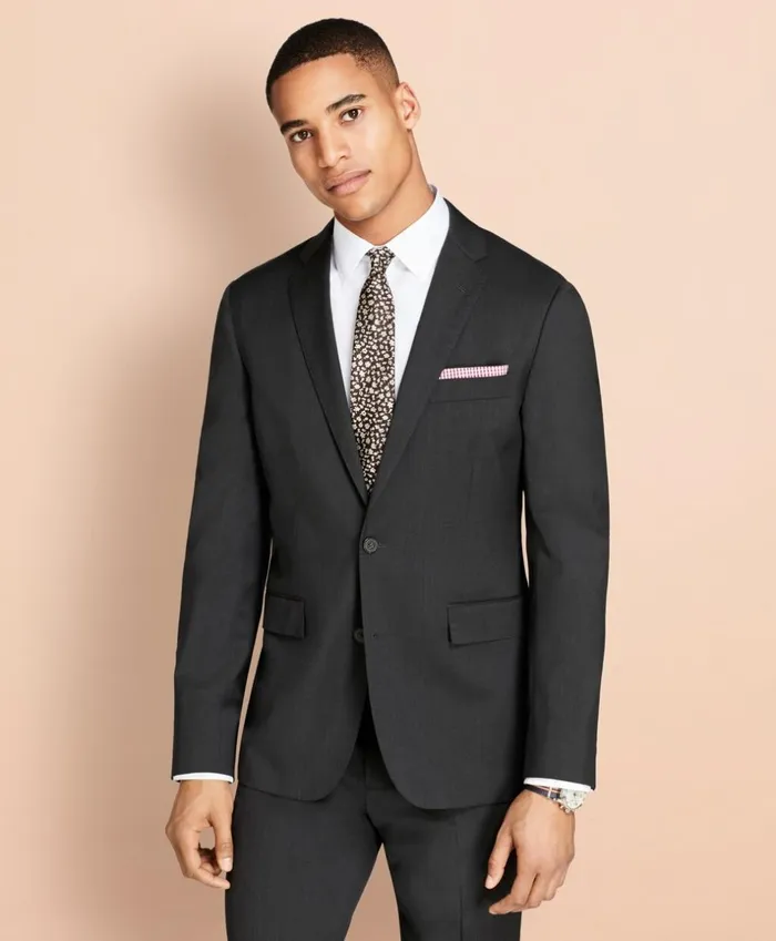 Brooks Brothers Suits Wool Twill Suit Jacket Grey 8211 Men