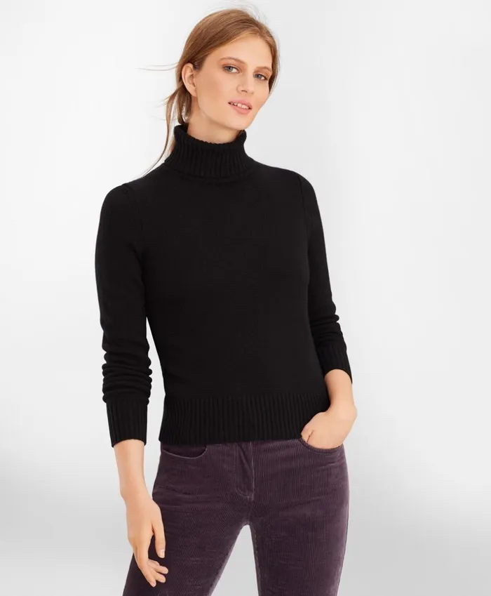 Brooks Brothers Sweaters Cashmere Turtleneck Black 8211 Women