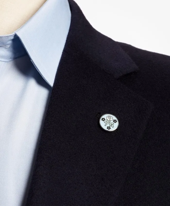 Brooks Brothers Tie and Collar Accessories Floral Lapel Pin Blue 8211 Men Brooks Brothers Tie and Collar Accessories Floral Lapel Pin Blue 8211 Men