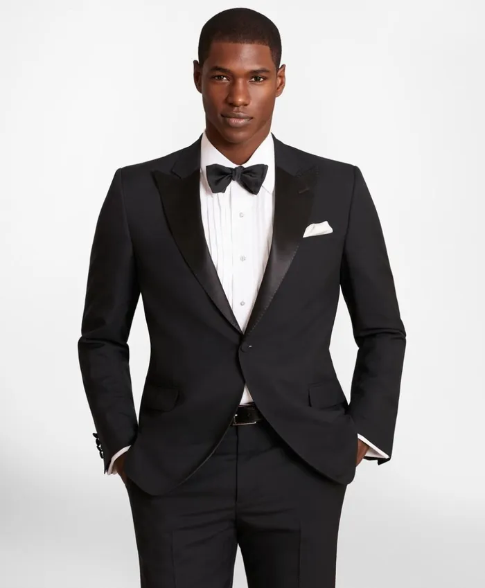 Brooks Brothers Tuxedo Shop BrooksGate RegentFit Wool Tuxedo Jacket Black 8211 Men