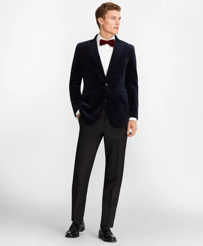 Brooks Brothers Tuxedo Shop Milano Fit Velvet Tuxedo Jacket Navy 8211 Men Brooks Brothers Tuxedo Shop Milano Fit Velvet Tuxedo Jacket Navy 8211 Men