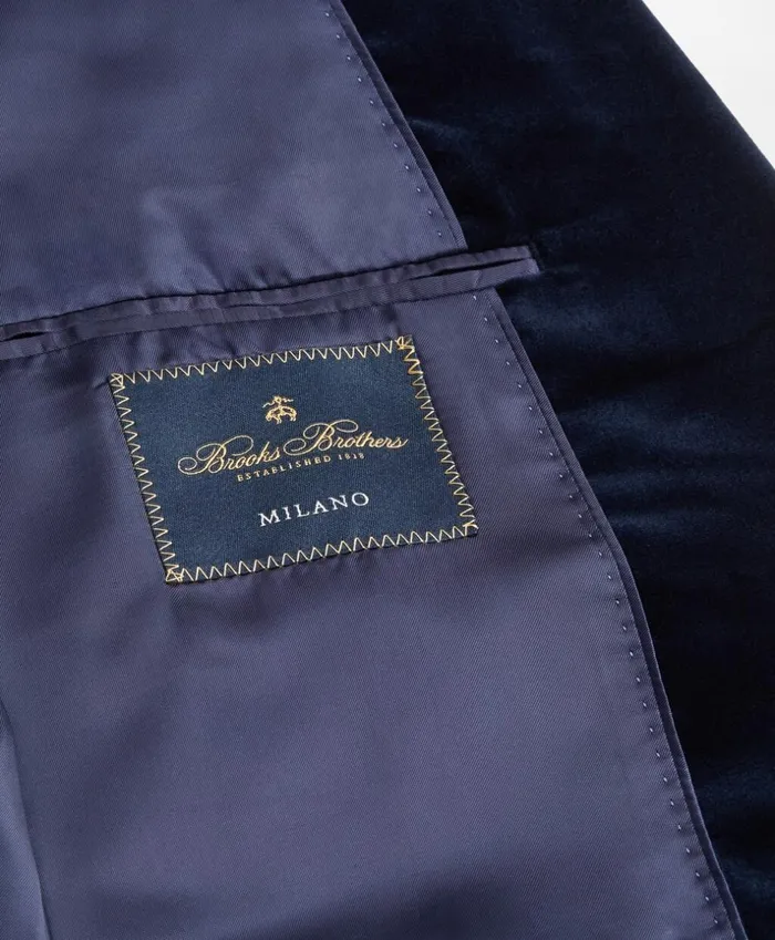 Brooks Brothers Tuxedo Shop Milano Fit Velvet Tuxedo Jacket Navy 8211 Men Brooks Brothers Tuxedo Shop Milano Fit Velvet Tuxedo Jacket Navy 8211 Men
