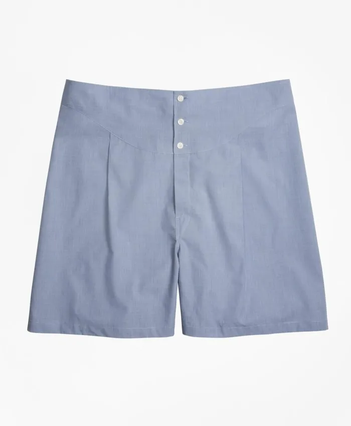 Brooks Brothers Underwear and Socks French Back Boxers Blue 8211 Men