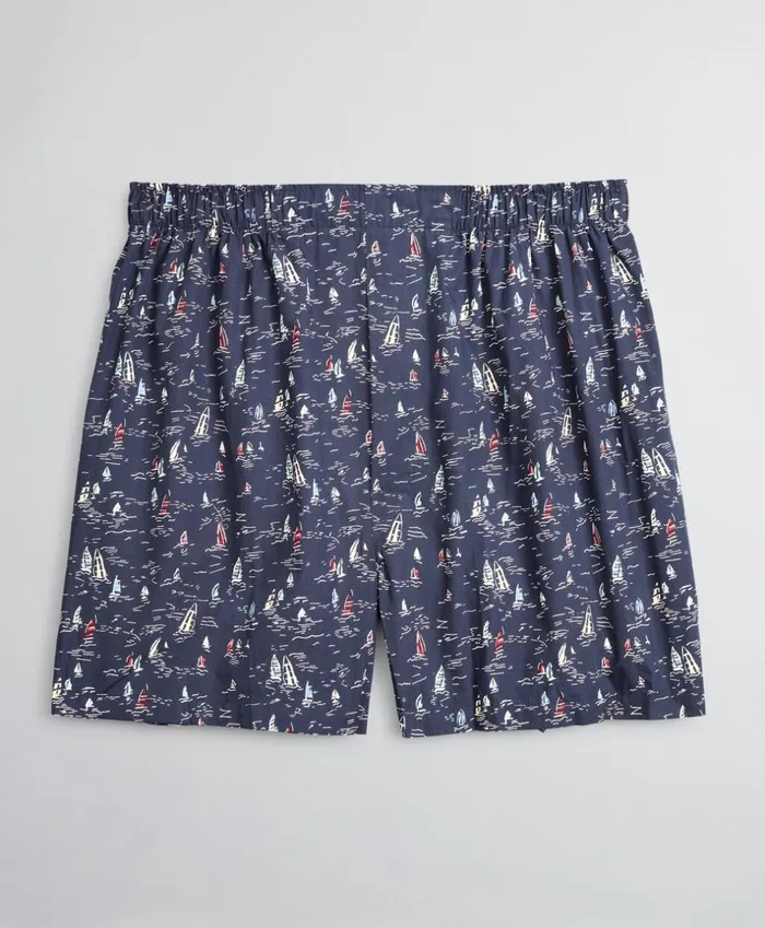 Brooks Brothers Underwear and Socks Traditional Fit Sailboat Boxers Navy 8211 Men Brooks Brothers Underwear and Socks Traditional Fit Sailboat Boxers Navy 8211 Men