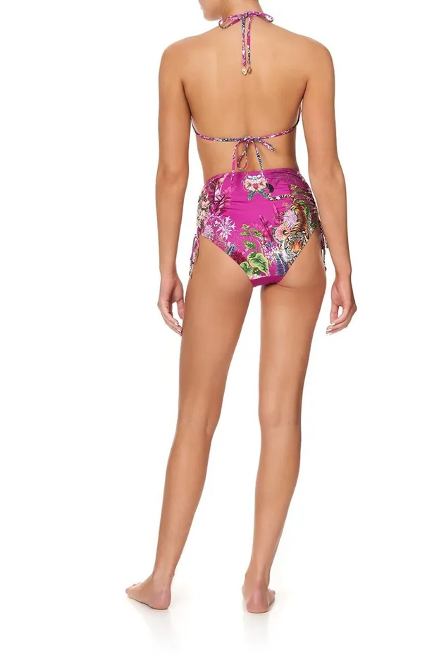 Camilla Bikinis Women Rouched Side High Pant Jungle Language