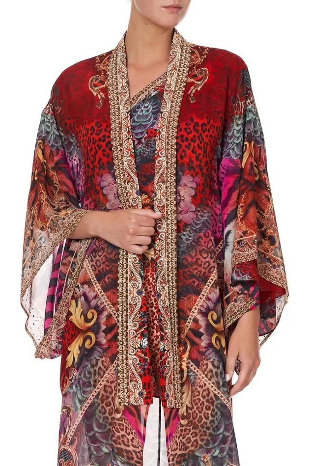 Camilla Kaftans and Coverups Women Kimono Coat Slave To The Rhythm