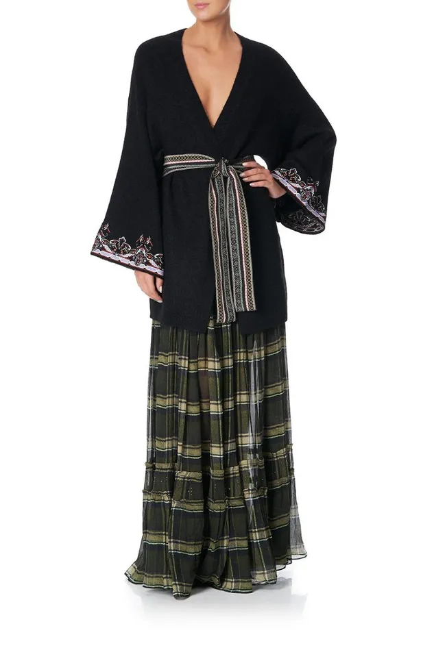 Camilla Knitwear Women Kimono Sleeve Wrap Knit Botanical Chronicles