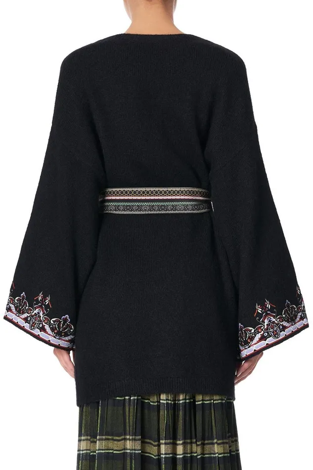 Camilla Knitwear Women Kimono Sleeve Wrap Knit Botanical Chronicles