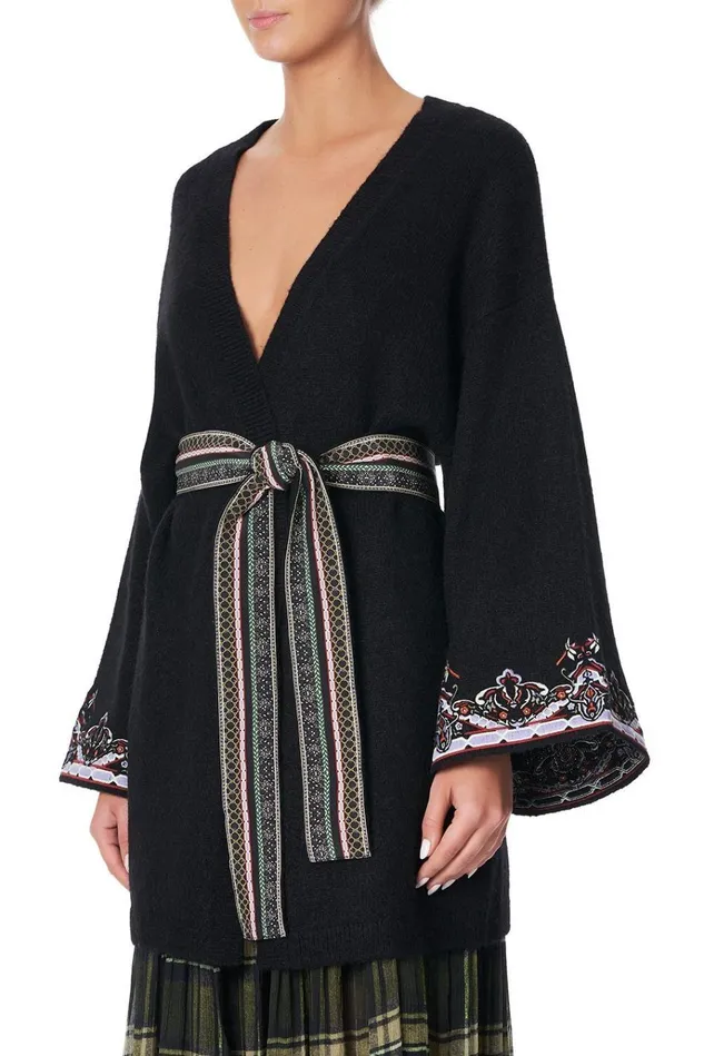 Camilla Knitwear Women Kimono Sleeve Wrap Knit Botanical Chronicles