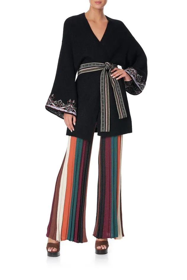 Camilla Knitwear Women Kimono Sleeve Wrap Knit Botanical Chronicles