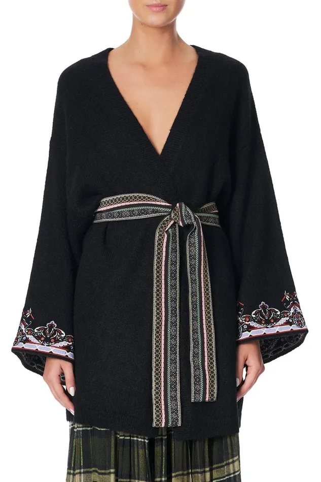 Camilla Knitwear Women Kimono Sleeve Wrap Knit Botanical Chronicles