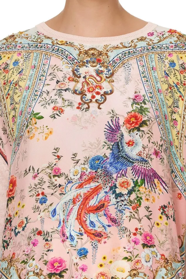 Camilla Knitwear Women Long Sleeve Jumper With Print Front Party In The Palace