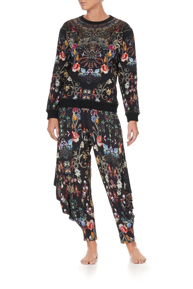 Camilla Loungewear Women Round Neck Sweater Dancing In The Dark