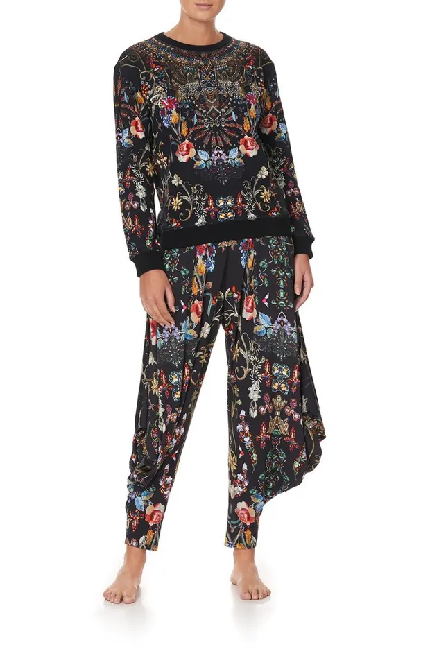 Camilla Loungewear Women Round Neck Sweater Dancing In The Dark