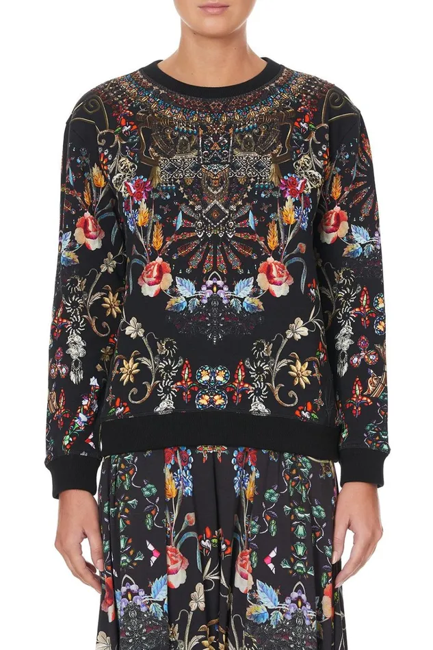Camilla Loungewear Women Round Neck Sweater Dancing In The Dark