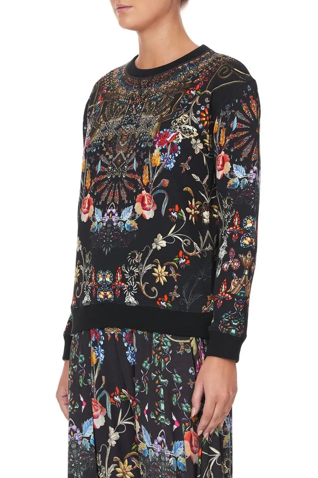Camilla Loungewear Women Round Neck Sweater Dancing In The Dark
