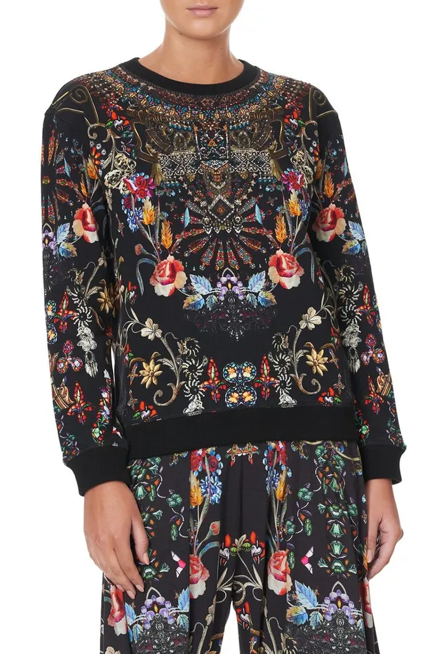 Camilla Loungewear Women Round Neck Sweater Dancing In The Dark