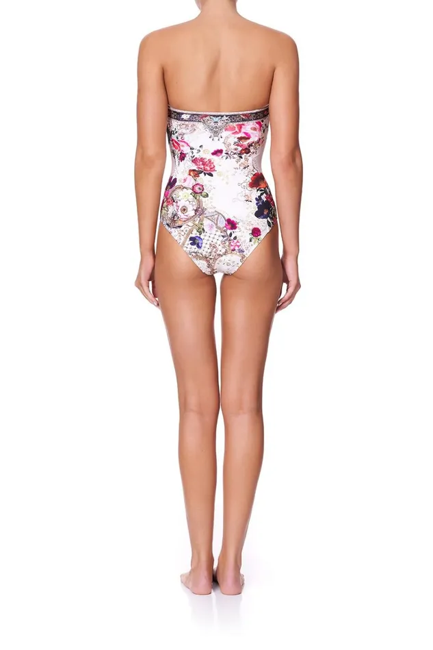 Camilla One Pieces Women Lace Up Front Bandeau One Piece Fairy Godmother