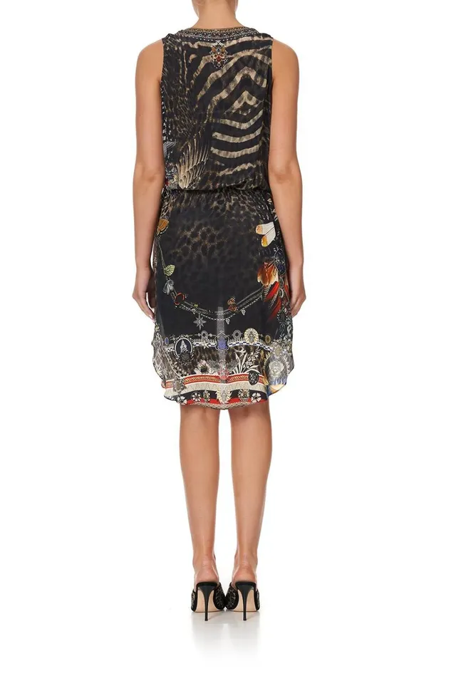 Camilla Party Dresses Women Cross Over Dress With Long Back Treasure Chaser