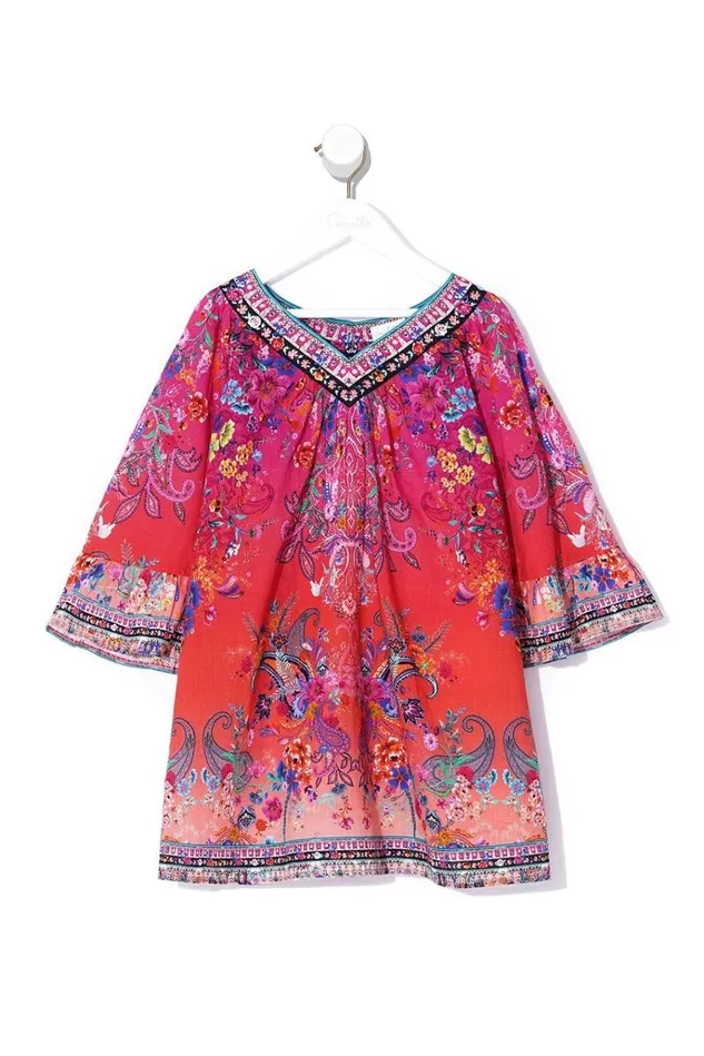 Camilla Party Dresses Women Infants Yoke Top Dress Free Love