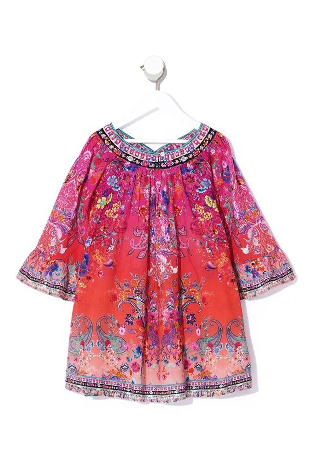 Camilla Party Dresses Women Infants Yoke Top Dress Free Love