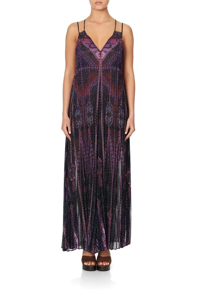 Camilla Party Dresses Women Pleated Jumpsuit With Yoke Mina Mina