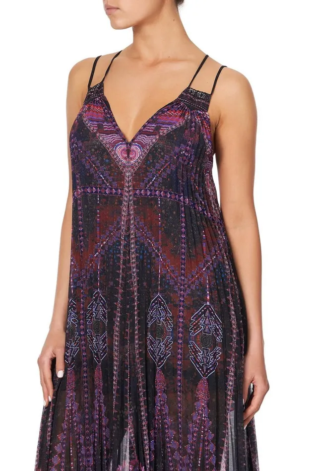 Camilla Party Dresses Women Pleated Jumpsuit With Yoke Mina Mina