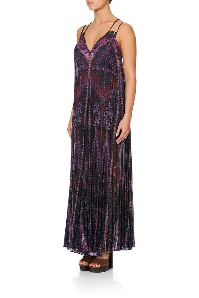 Camilla Party Dresses Women Pleated Jumpsuit With Yoke Mina Mina