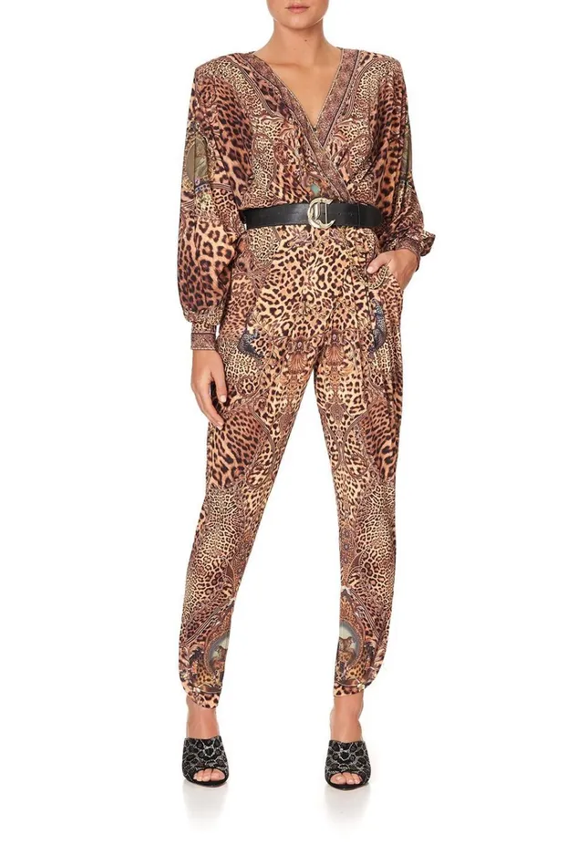 Camilla Playsuits and Jumpsuits Women Jersey Twist Front Jumpsuit Lady Lodge