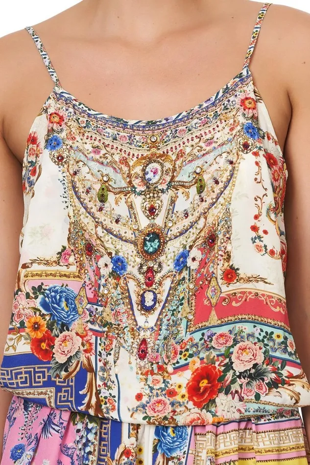 Camilla Playsuits and Jumpsuits Women Shoestring Strap Playsuit Party In The Palace
