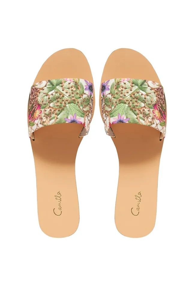 Camilla Shoes Women Printed Slide Fair Verona