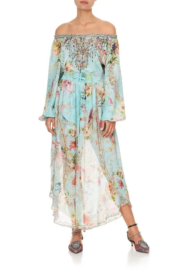 Camilla Tops Women Neck Tie Gathered Blouse A Royal Stitch Up