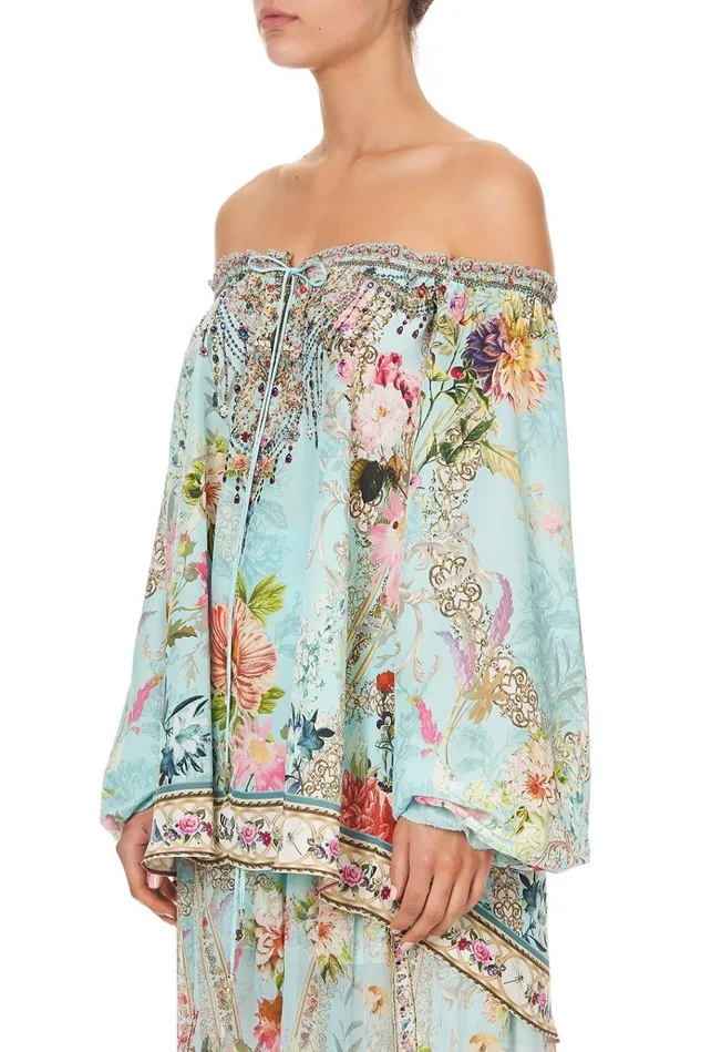 Camilla Tops Women Neck Tie Gathered Blouse A Royal Stitch Up