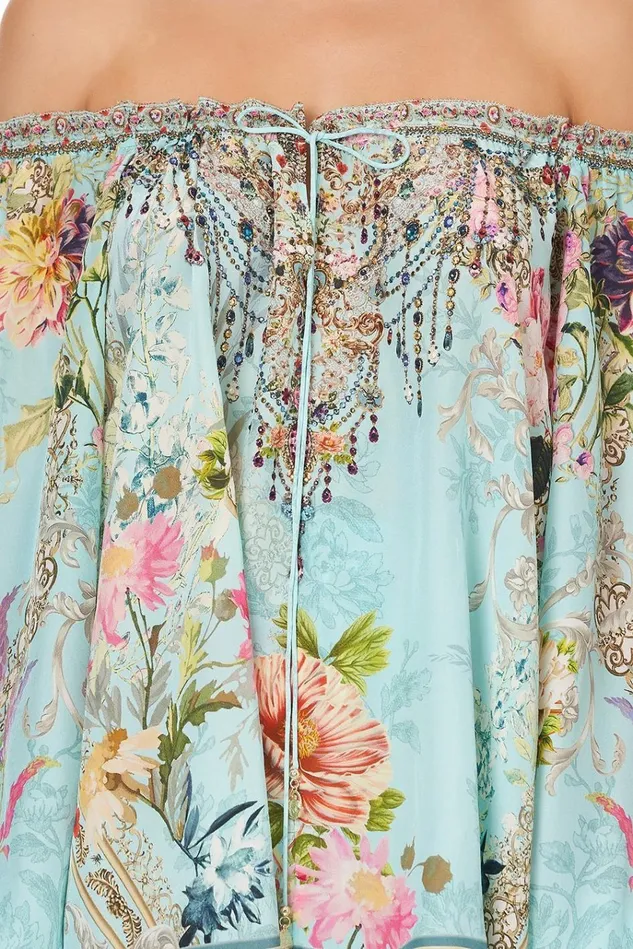 Camilla Tops Women Neck Tie Gathered Blouse A Royal Stitch Up