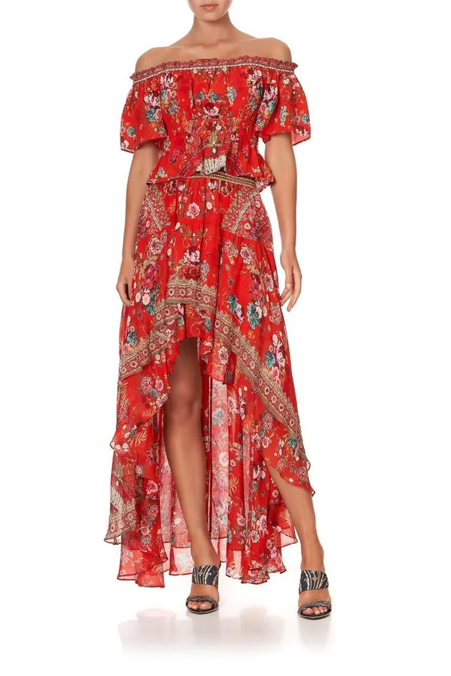Camilla Tops Women Off Shoulder Gathered Top Cameos Can Can