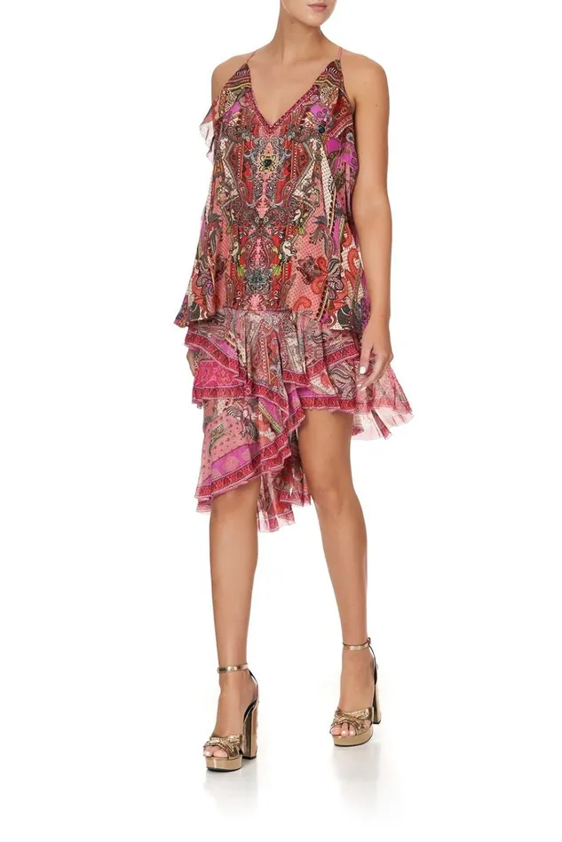 Camilla Tops Women Strap Top With Ruffle Lotus Lovers