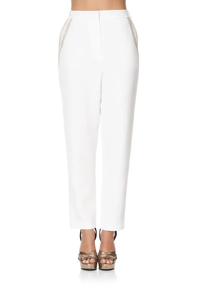 Camilla Trousers and Leggings Women Basic Drop Crotch Pant The Queens Chamber