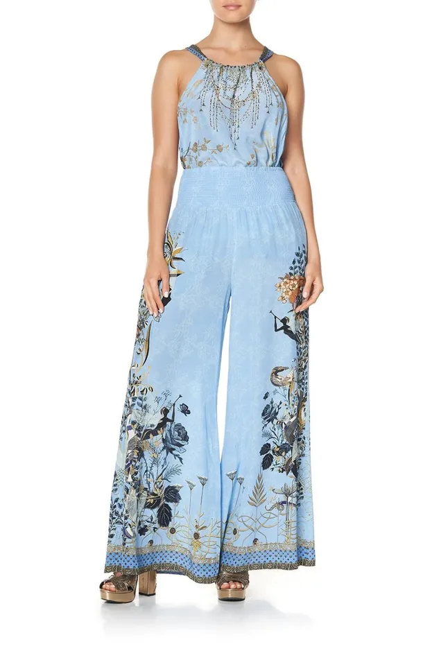 Camilla Trousers and Leggings Women Shirred Waist Pant Fairy Fountain