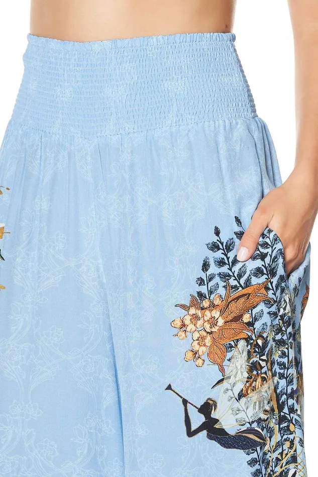 Camilla Trousers and Leggings Women Shirred Waist Pant Fairy Fountain