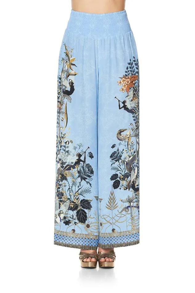 Camilla Trousers and Leggings Women Shirred Waist Pant Fairy Fountain
